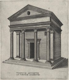 Templum Antiquum Ad Fontem Aegerium (Sant'Urbano alla Caffarella, Rome), ca. 1550-60., ca. 1550-60. Creator: Anon.