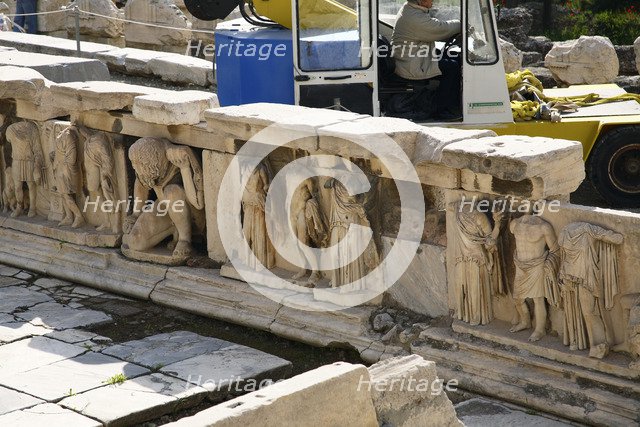 The Theatre of Dionysus, The Acropolis, Athens, Greece. Artist: Samuel Magal