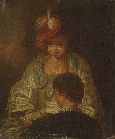 Young Woman and Man, 18th century. Creator: Unknown.