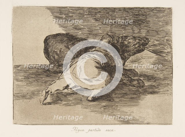 Plate 40 from 'The Disasters of War' (Los Desastres de La Guerra): 'He ge..., 1810 (published 1863). Creator: Francisco Goya.