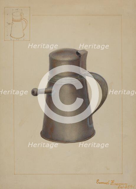 Baby's Feeding Bottle, c. 1937. Creator: Samuel Fineman.