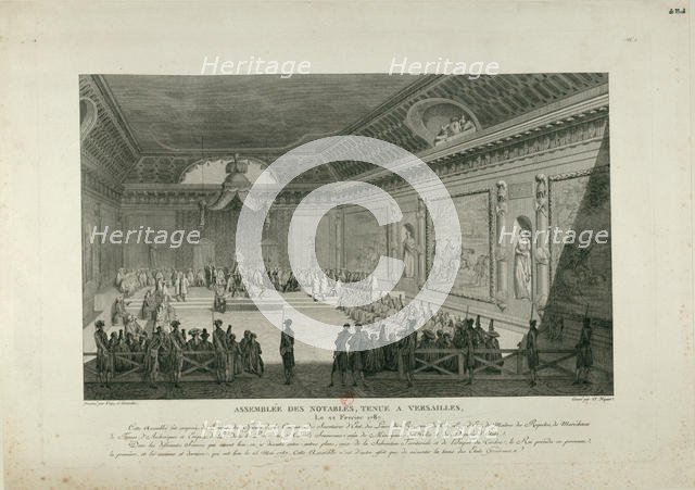 The Assembly of Notables on February 22, 1787 in Versailles, 1802. Creator: Niquet, Claude (1770-1831).