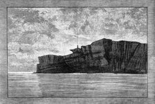 Sketches of the Gulf of St. Lawrence, Lower Canada: lighthouse at entrance to Gaspé Bay, 1881. Creator: Unknown.