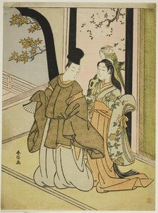 Courtier and Lady, c. 1768. Creator: Suzuki Harunobu.