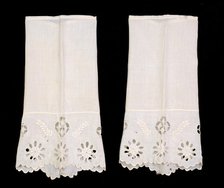 Undersleeves, American, ca. 1855. Creator: Unknown.