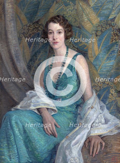 Portrait of Mrs N.S. Falla, c1932. Creator: Mary Tripe.