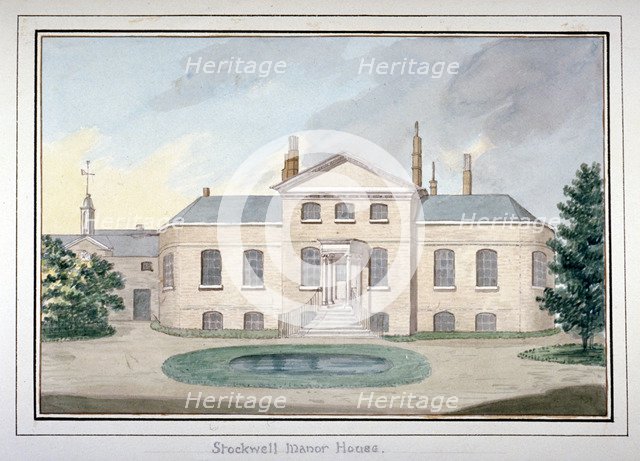 Stockwell Manor House, Lambeth, London, c1800. Artist: Anon