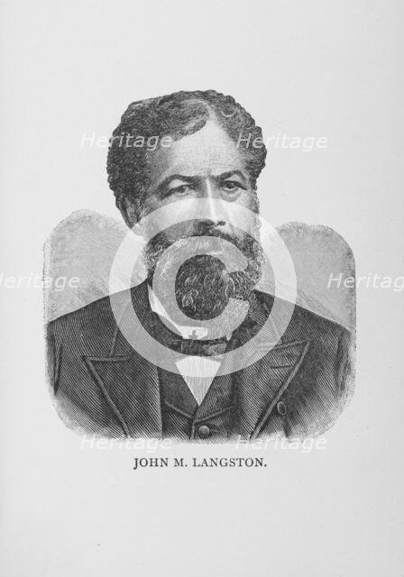 John M. Langston, 1887. Creator: Unknown.