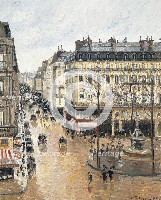 Rue Saint-Honoré in the Afternoon. Effect of Rain, 1897. Artist: Pissarro, Camille (1830-1903)
