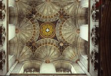 Fan Vaulting in Canterbury Cathedral, Kent, England, 20th century. Artist: CM Dixon.