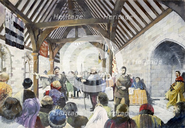 Pickering Castle, c14th century, (c1990-2010). Artist: Ivan Lapper.