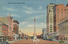 Broad Street, Looking West, Augusta, Georgia, 1943. Artist: Unknown