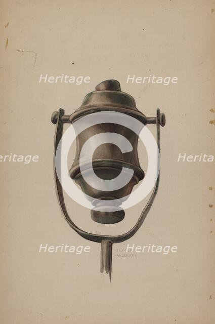 Fireman's Torch, c. 1937. Creator: Elmer G Anderson.