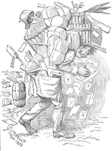 Joe Barker's Christmas Post, 1883. Creator: Unknown.