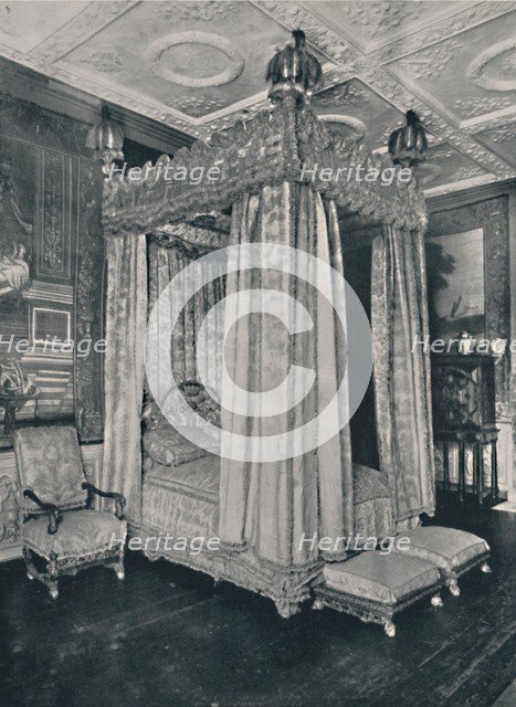 'The King's Bedroom at Knole. Bedstead Made for James I', 1928. Artist: Unknown.