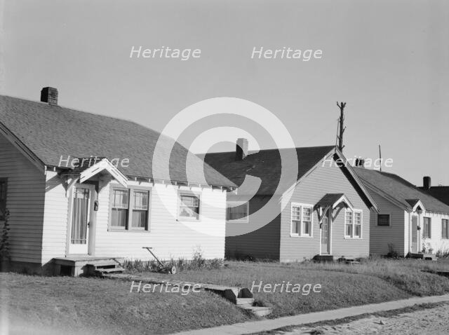 Possibly: Type of home built by private interests...Longview, Cowlitz County, Washington, 1939. Creator: Dorothea Lange.