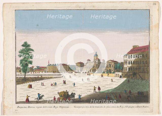 View of the Palacio del Buen Retiro in Madrid, 1700-1799. Creator: Unknown.