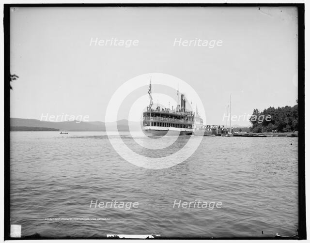 Trout Pavilion and landing, Lake George, N.Y., between 1900 and 1910. Creator: Unknown.