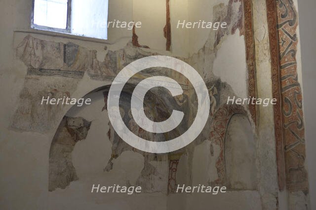 Frescoes, Cristo de la Luz Shrine, Toledo, Castile-La Mancha, Spain, 2022.  Creator: LTL.