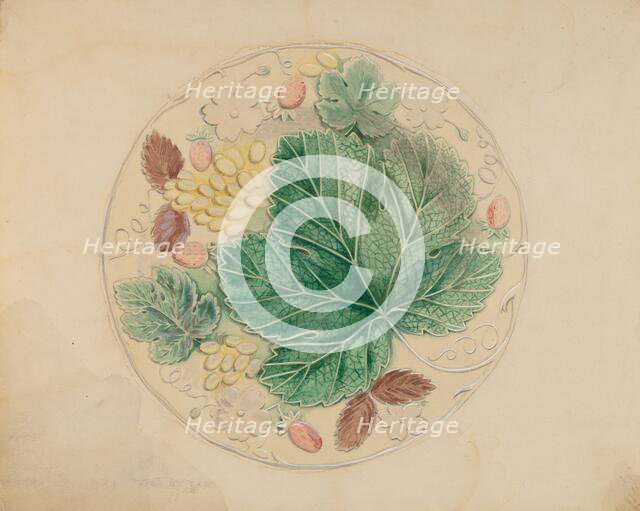 Plate, c. 1936. Creator: Dorothy Posten.