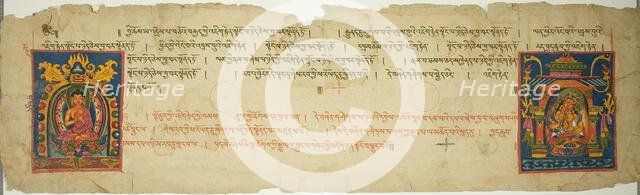 Page from a Buddhist Manuscript, 13th/14th century. Creator: Unknown.