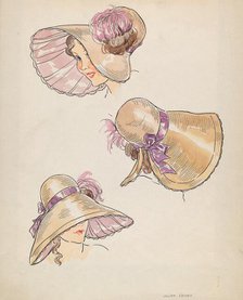 Bonnet, c. 1936. Creator: Lillian Causey.