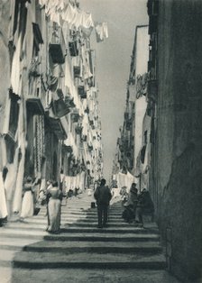 Street in the suburbs, Naples, Italy, 1927. Artist: Eugen Poppel.