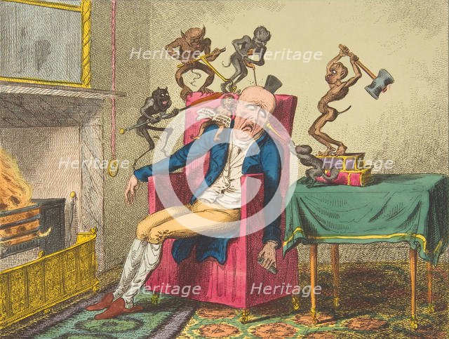 The Head Ache, February 12, 1819., February 12, 1819. Creator: George Cruikshank.