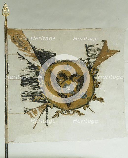 Saint George Flag of the Infantry Regiment at the Time of Catherine II, Mid of the 18th cen. Artist: Flags, Banners and Standards  