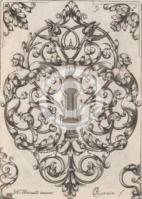 Diverses Pieces de Serruriers, page 10 (recto), ca. 1663. Creator: Jean Berain.