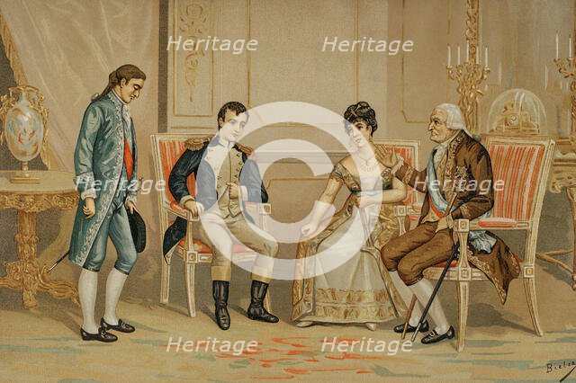 Charles IV of Spain, together with Queen consort Maria Luisa of Parma...,  1892.  Creator: Unknown.