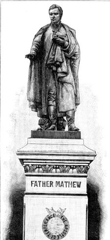 Father Mathew’s statue at Cork, by J. H. Foley, R.A., 1890. Creator: Unknown.