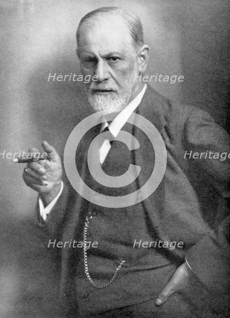 Sigmund Freud (1856-1939), Austrian neurologist. Artist: Unknown