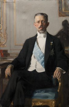 Gustav V (1858-1950), Crown Prince of Sweden and Norway, King of Sweden, married to Victoria... Creator: Gustav Bernhard Osterman.
