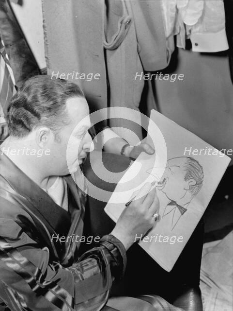Portrait of Xavier Cugat, New York, N.Y., 1946. Creator: William Paul Gottlieb.
