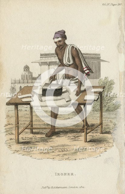 Ironer, 1822. Artist: Anon