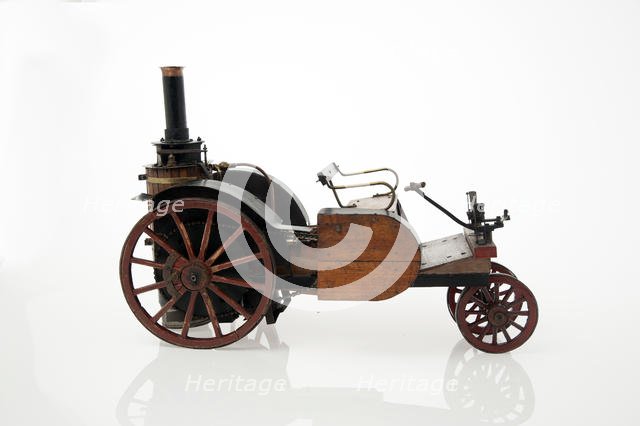 1868 Knight Steam carriage scale model. Creator: Unknown.