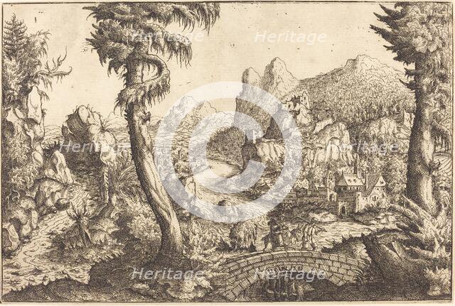 The Flight into Egypt, 1558. Creator: Hans Sebald Lautensack.