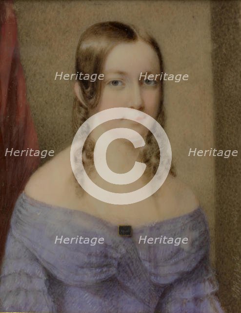 Portrait of a Lady, 1842. Creator: Edward Dalton Marchant.