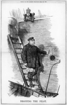 'Dropping the Pilot', 1890. Artist: John Tenniel