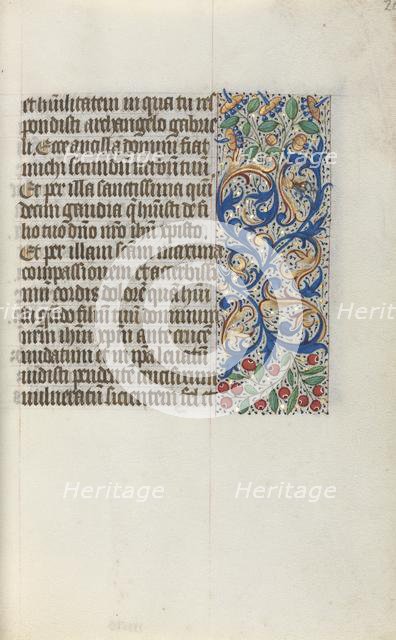 Book of Hours (Use of Rouen): fol. 20r, c. 1470. Creator: Master of the Geneva Latini (French, active Rouen, 1460-80).