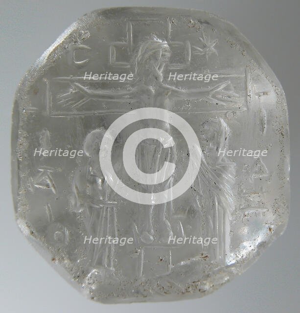 Intaglio Seal with the Crucifixion, Byzantine, 9th-11th century. Creator: Unknown.