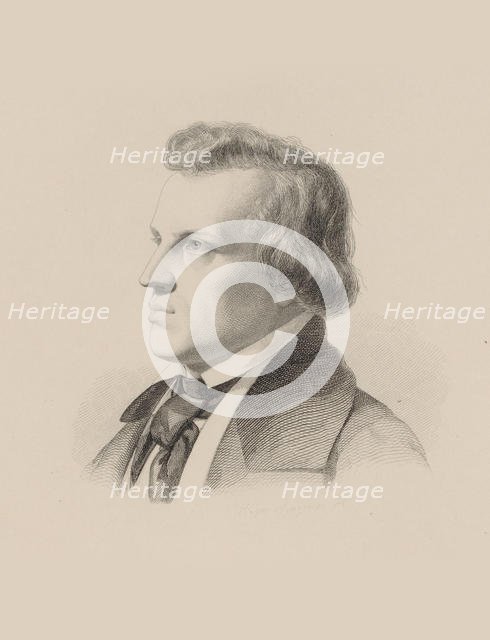 Portrait of the Composer Julius Rietz (1812-1877). Creator: Weger, August (1823-1892).