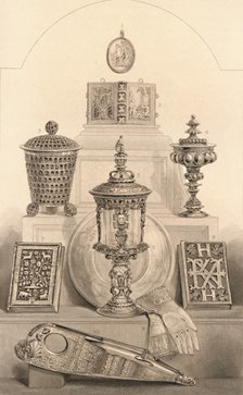 'Relics Associated with Queen Elizabeth', 1886. Artist: William Home Lizars.