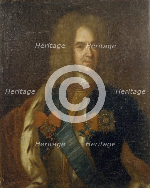Portrait of Alexander Danilovich Menshikov, Generalissimo, Prince of the Holy Roman Empire and Duke  Artist: Anonymous  