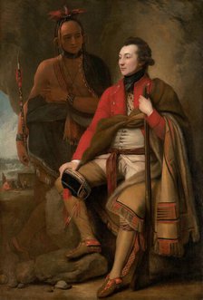 Colonel Guy Johnson and Karonghyontye (Captain David Hill), 1776. Creator: Benjamin West.
