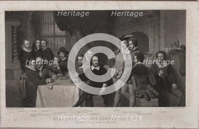 Shakespeare and His Contemporaries (after John Faed), 1860.