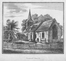 'Norwood Church', c1792. Artist: Unknown.