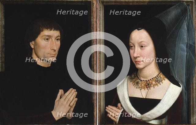 Tommaso di Folco Portinari (1428-1501); Maria Portinari..., ca. 1470. Creator: Hans Memling.