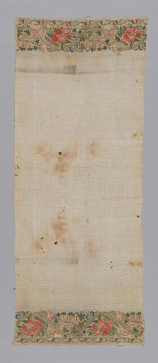 Towel or Napkin, Turkey, 19th century. Creator: Unknown.